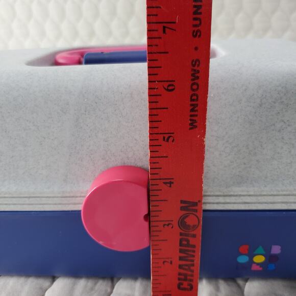 Vintage 1990 Caboodles 3 Tier Makeup Carrier By Plano Blue/Gray/Pink Made USA - Picture 11 of 12